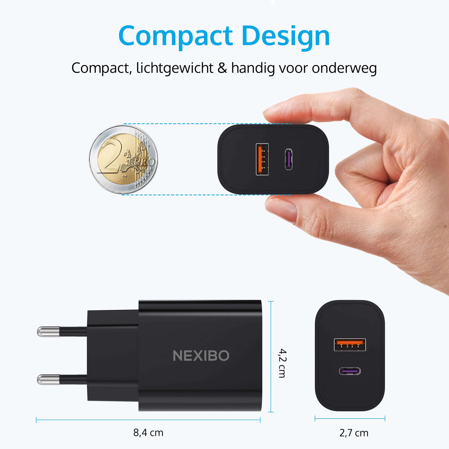 compacte usb c adapter